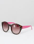 Mink Pink Paparazzi Round Sunglasses