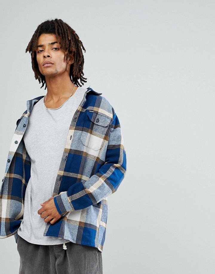 Volcom Flannel Checked Shirt - Blue