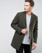 Selected Homme Overcoat - Green