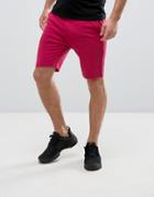 Asos Jersey Short In Dark Pink - Pink
