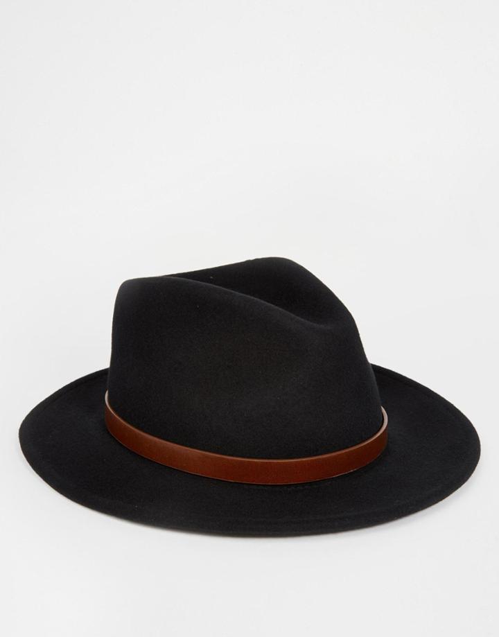 Brixton Messer Fedora - Black
