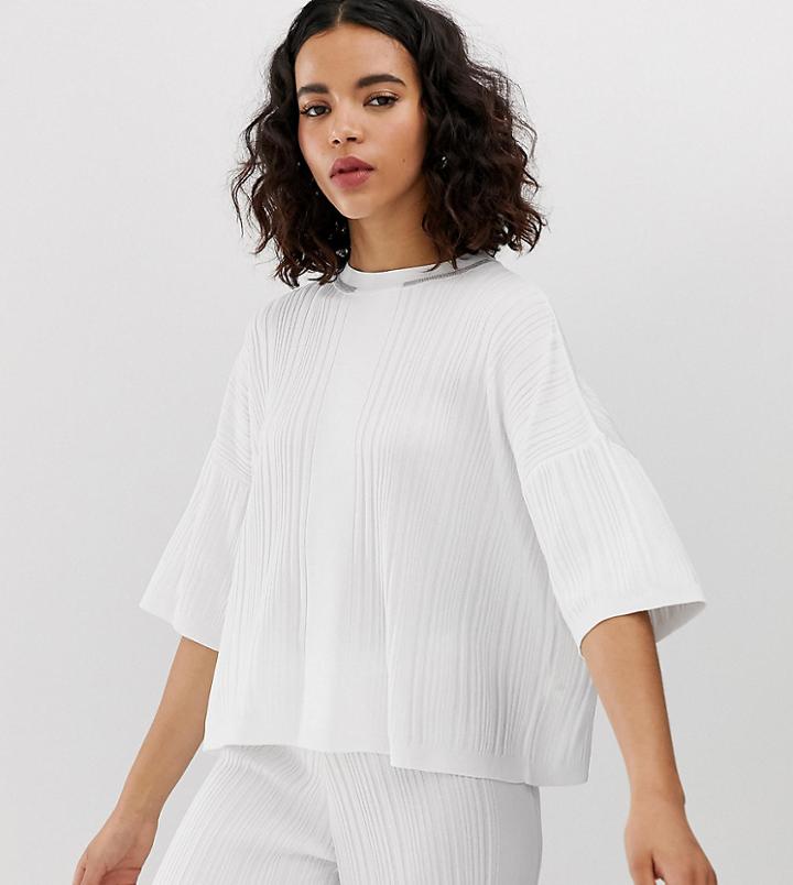 River Island Oversized Tee In White - White