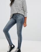 Only Carrie Low Rise Skinny Jeans - Blue