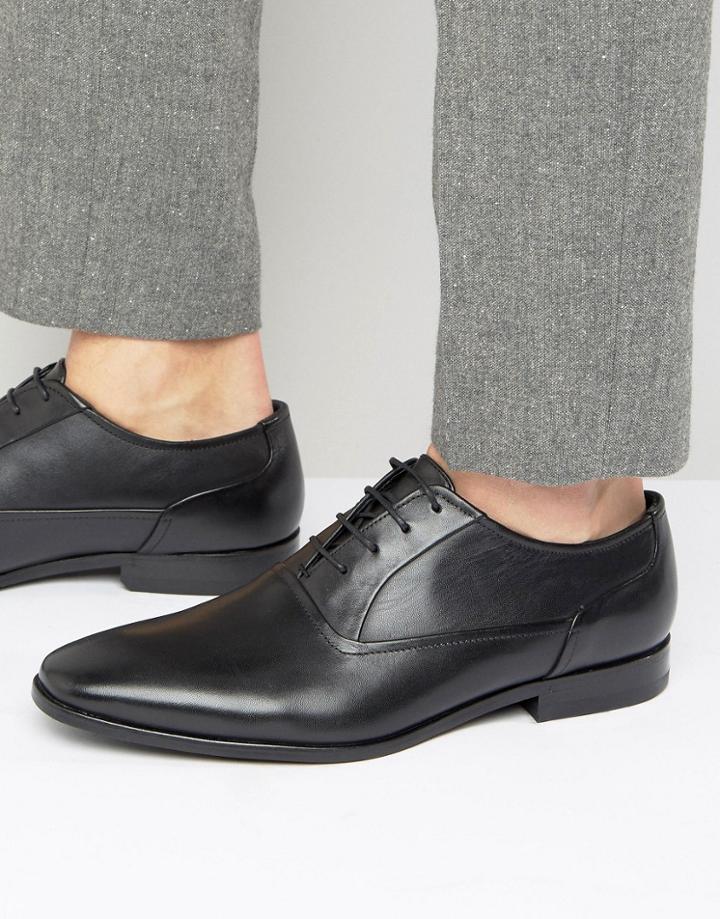 Hugo By Hugo Boss Square Oxford Shoes - Black