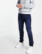 G-star 5620 3d Zip Knee Skinny Jeans In Dark Wash-blue