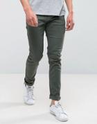 Ldn Dnm Forest Green Skinny Jeans - Green