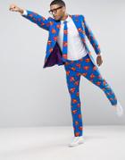 Opposuits Superman Slim Suit + Tie - Blue