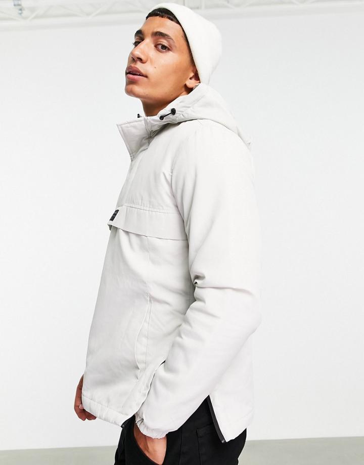Jack & Jones Originals Overhead Jacket In Gray-grey