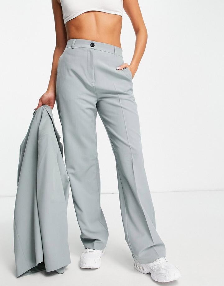 Asos Design Mix & Match Slim Straight Pants Sage-green