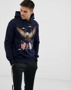 Pull & Bear Embroidered Sweatshirt In Black - Black