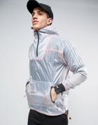 Adidas Originals Pull Over Windbreaker Jacket - Gray