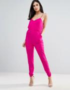 Unique 21 Strappy Back Jumpsuit - Pink