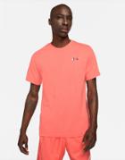Nike Logo Twist Pack Embroidered Logo T-shirt In Dusty Orange