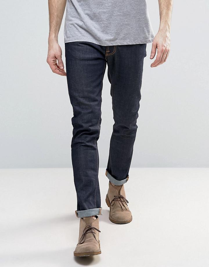 Nudie Jeans Lean Dean Slim Tapered 16 Dips Jeans In Blue - Navy