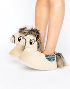 Loungeable Penny Pony Slipper - Brown