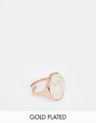 Pilgrim Rose Gold Plated Chunky Ring - Gold