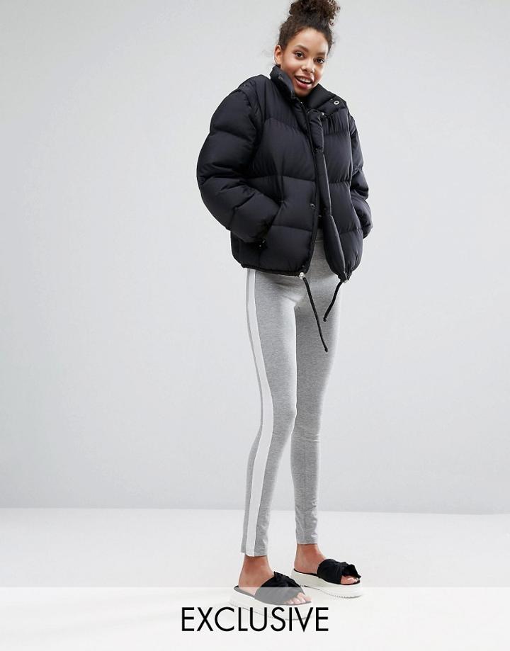 Monki Side Stripe Legging - Gray