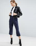 Asos Mansy Tapered Pants In Cut About Stripe - Multi