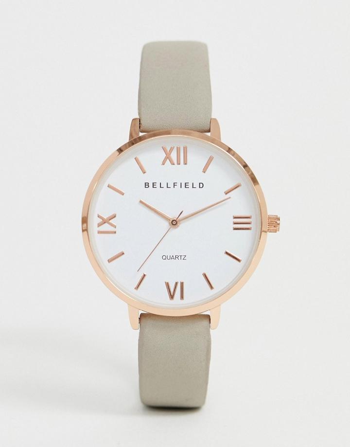 Bellfield Ladies Watch With Gray Strap - Gray