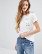Daisy Street Cup Of Tea T-shirt - White