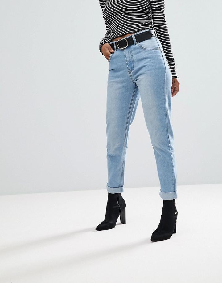 Prettylittlething Mom Jean - Blue