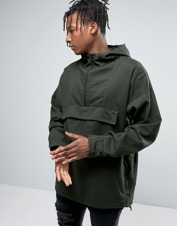 Puma Overhead Hooded Jacket - Green