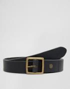 Minimum Skinny Leather Belt - Black