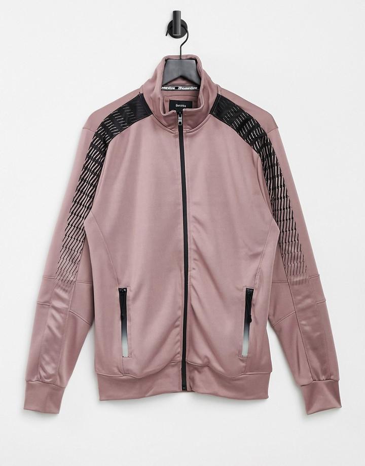 Bershka Set Tracksuit Jacket In Pink