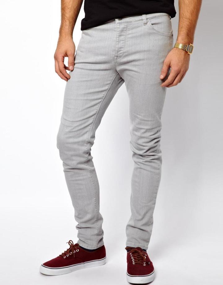 Asos Skinny Jean In Gray