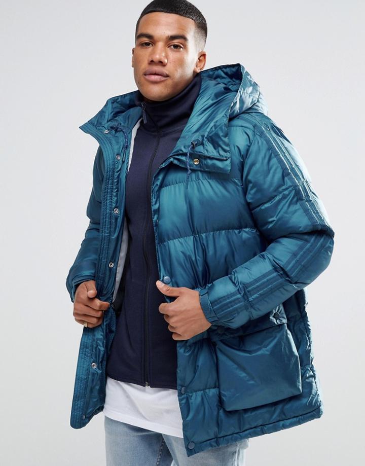 Adidas Originals Padded Parka Ay9134 - Gray