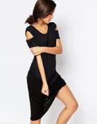 Varley Kinney Cold Arm T Shirt - Black