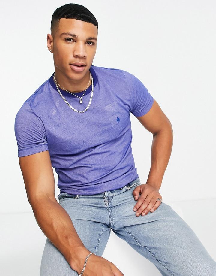 French Connection Feeder Stripe T-shirt In Bright Blue
