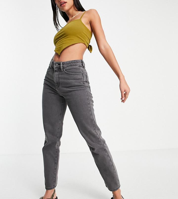 Asyou 90's Straight Jean In Washed Gray-grey
