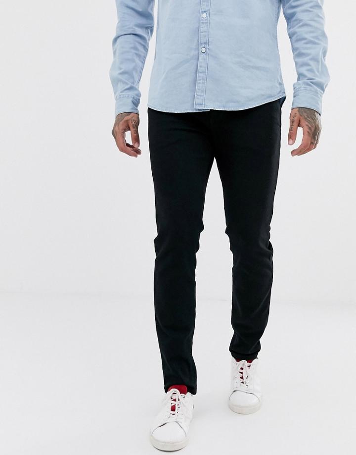 Selected Homme Slim Fit Organic Cotton Jeans In Black Wash - Black