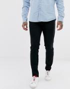 Selected Homme Slim Fit Organic Cotton Jeans In Black Wash - Black
