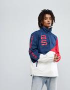 Tommy Jeans Retro Block Overhead Jacket Icon Red/white/blue - Multi