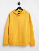 Asos Design Oversized Hoodie In Yellow Gold