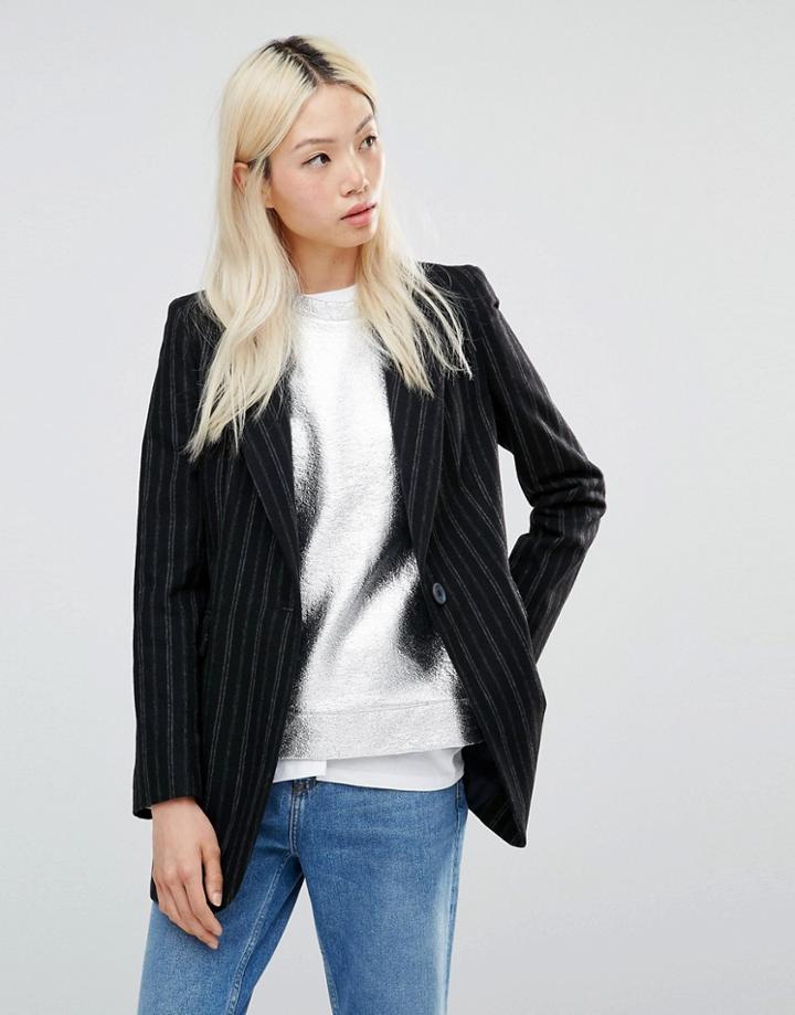 Helene Berman Longline Blazer - Navy