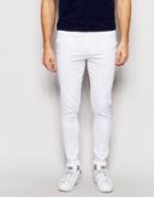 Waven Jeans Royd Extreme Super Skinny Fit Mid Rise White - White