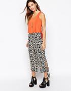 Kiss The Sky Hareem Pant In Geo-tribal Print With Tie Details - Multi