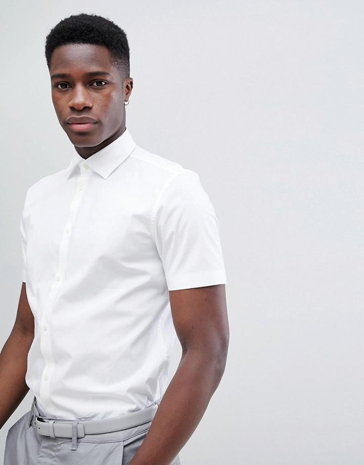 Esprit Slim Fit Smart Shirt With Easy Iron - White