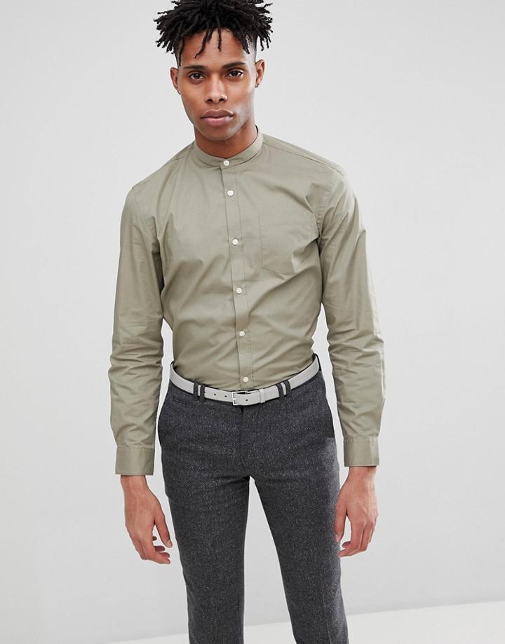 French Connection Grandad Long Sleeve Shirt
