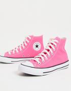Converse Chuck Taylor All Star Hi Sneakers In Hyper Pink