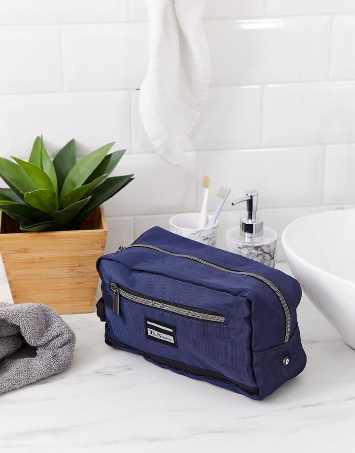Ben Sherman Toiletry Bag In Navy