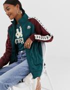 Kappa Tracksuit Top With Banda Logo Taping In Color Block Two-piece - Blue