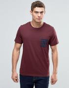 Jack & Jones T-shirt With Contrast Pocket - Red