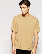 Adpt T-shirt With Drop Shoulder - Camel