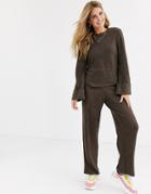 Pieces Knitted Flared Pants Two-piece