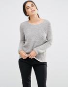 See U Soon Sweater In Metallic Yarn - Gray
