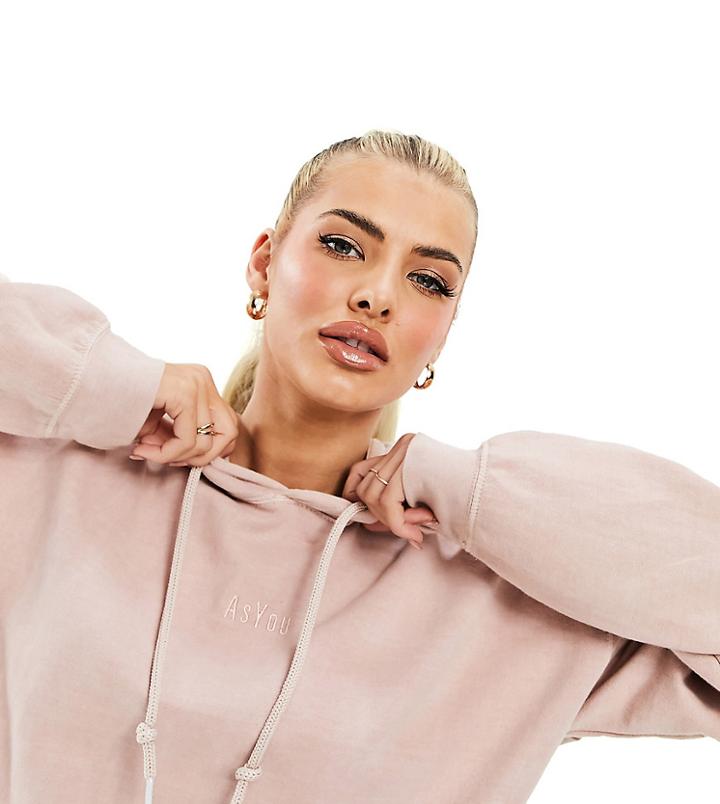 Asyou Hoodie In Pink